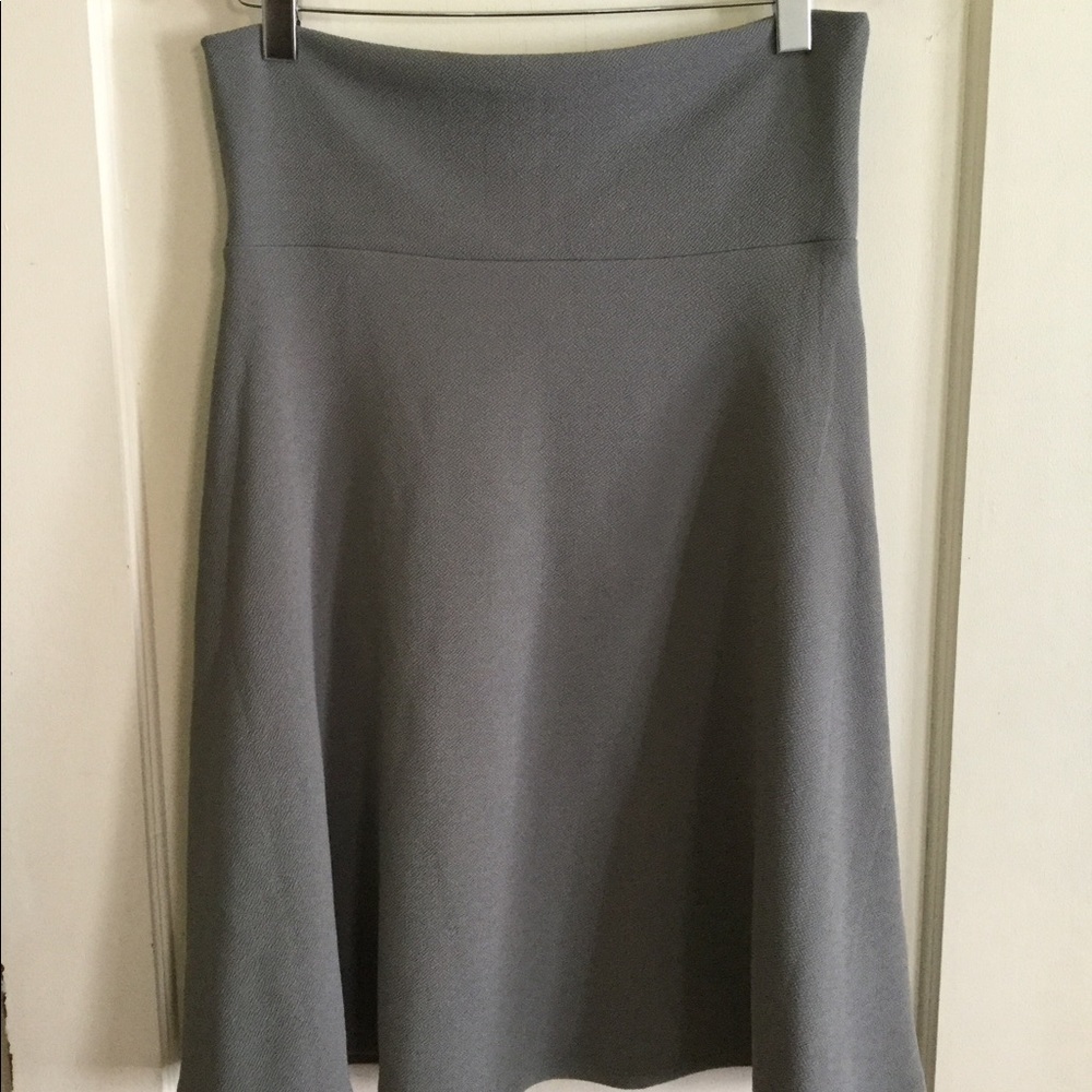 LuLaRoe Grey Azure Skirt Size L